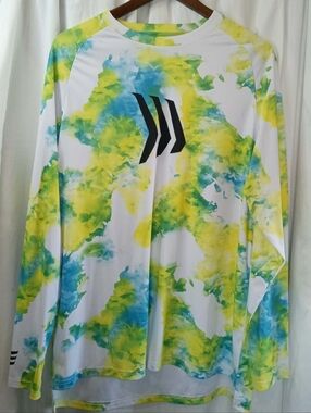 Gillz XL Mens Performance White Yellow Blue Fishing Outdoors Hunting Summer Cool